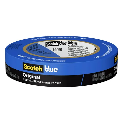 Miniatura 3 de ScotchBlue Cinta adhesiva original para pintores multisuperficie, 1 pulgada de ancho (2,39 cm x 54,86 m), 24 rollos, cinta adhesiva para pintura