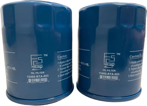 15400-RTA-003 Filtro de aceite para Honda Accord | Civic | CR-V | Fit | Odyssey | Passport | Pilot | Ridgeline | 2005-2023 | 2 Unidades por FCS