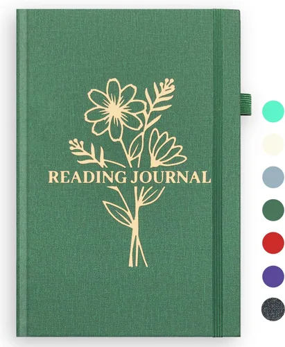 Diario de lectura, diario de lectura de libros, seguimiento y revisa tu lectura, accesorios de libros de regalo para amantes de los libros y Verde