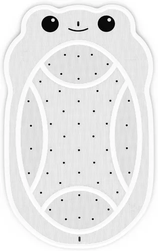 Tapete antideslizante para bañera para niños pequeños, tapete de ducha de 30 x 18 pulgadas para ducha interior, tapete de goma sin olor químico,