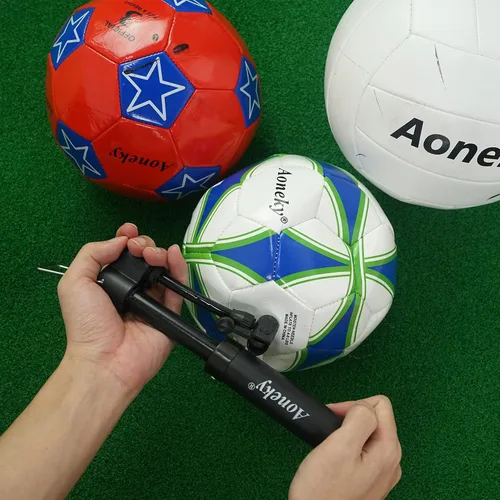 Miniatura 6 de Aoneky Mini bomba de mano para pelotas deportivas, bomba de aire portátil con aguja para inflación de baloncesto, fútbol, voleibol