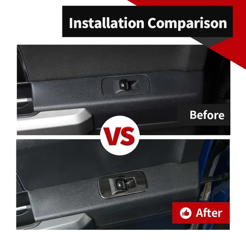Miniatura 3 de Voodonala para F-150 2015-2020 Panel de elevación de ventana de puerta de coche para Ford F150 2015-2020 Adornos