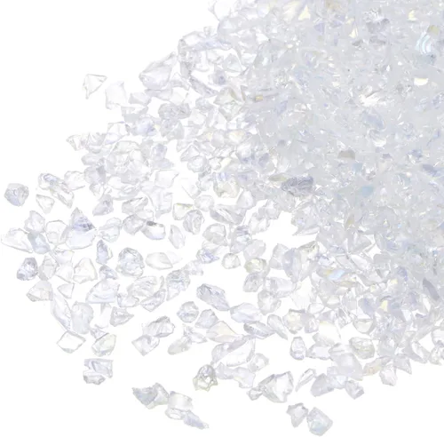 Miniatura 9 de uxcell Chips de vidrio triturado de 0.78 oz (20 g), vidrio metálico irregular con purpurina gruesa de 0.78 a 0.118 pulgadas para manualidades