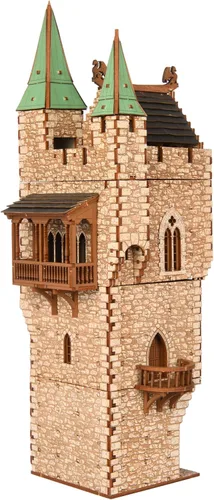 Miniatura 9 de Casa en Fila Ámbar, kit de construcción de madera DIY para adultos, adecuado para jugar - Realista