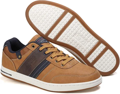 Miniatura 2 de ASTERO - Zapatos casuales para hombre vestido de moda antideslizante y bajo de piel sintética zapatos para caminar M