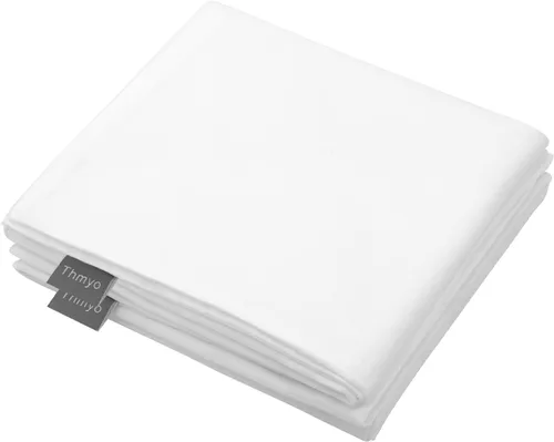 Miniatura 43 de Thmyo - Paquete de 2 fundas de almohada de algodón sólido decorativas cuadradas, fundas de almohada DIY, fundas de almohada en blanco