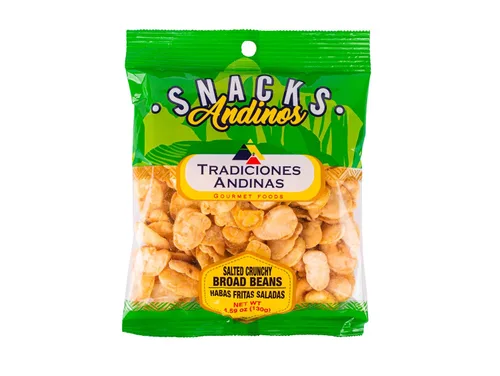 Tradiciones Andinas Habas Snacks Crujientes Salados 4.59 oz - Habas Snacks Crujientes y Salados, Productos Peruanos, Habas Crujientes y Saladitos,