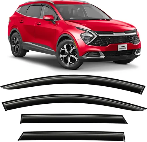 Miniatura 15 de Voron Glass - Protectores de lluvia con cinta adhesiva extra duraderos para Toyota RAV4 2013-2018, deflectores de ventana, viseras de ventilación, 6