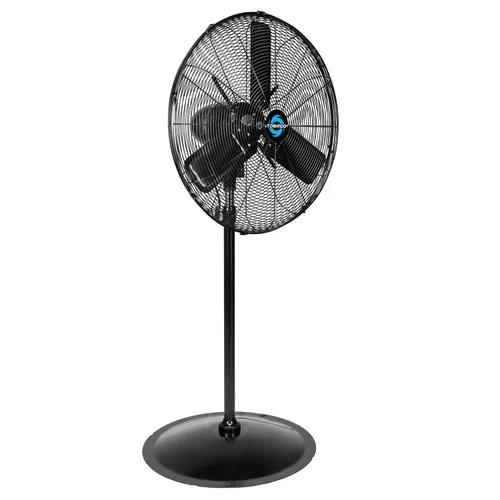 Tornado Ventilador de pedestal oscilante al aire libre de alta velocidad IPX4, uso industrial de 2 velocidades 7600 CFM 1/4 HP cable de 10 pies