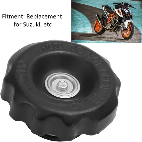 Miniatura 2 de KIMISS Tapa de radiador de motocicleta de 1.1 bar, ajuste universal, ABS + metal, presión de 1.1 bar, sellado a prueba de fugas para pieza