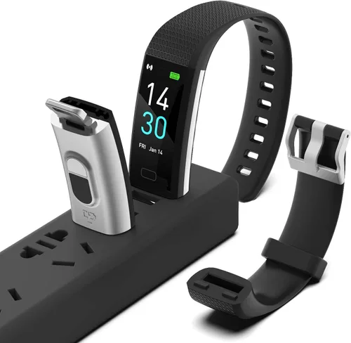Miniatura 7 de Monitor de actividad con contador de pasos y calorías, cronómetro, frecuencia cardíaca, resistencia al agua IP68, dispositivo de salud con monitor