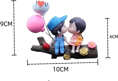 Miniatura 2 de Decoración de globos de muñeca de acción para parejas de caricaturas, decoración de automóvil, lindas parejas de dibujos animados, pareja de dibujos