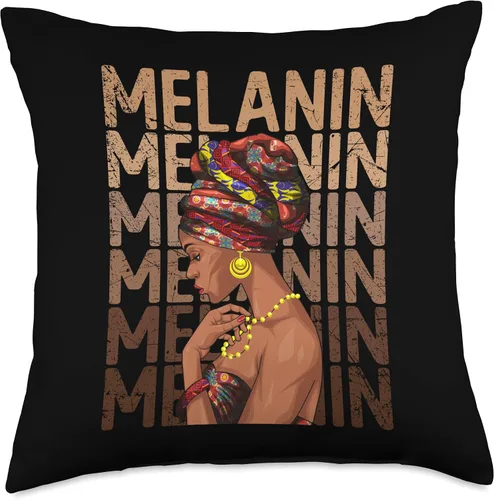 Miniatura 5 de Black History Month Afro Lover Girl Women Black Strong Women Afro Love Melanin - Almohada de niña africana, 16 x 16 pulgadas, multicolor