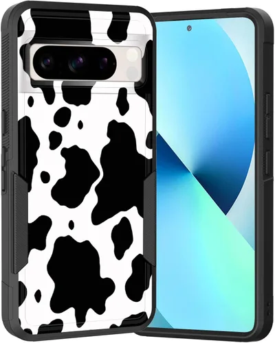 Miniatura 164 de Funda para Pixel 6A, Híbrida de Doble Capa de Servicio Pesado Resistente a Prueba de Golpes PC Duro + Funda Protectora de Silicona Suave para Google