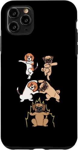 Miniatura 11 de Funda para iPhone 12/12 Pro Pug Dog Beagle Fusion Puggle Dog Hybrid Anime Manga Kawaii