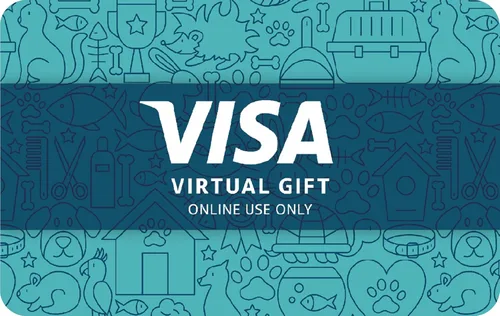 Visa Virtual eGift Card - $50 (plus $4.95 Purchase Fee) | For Online Use Only