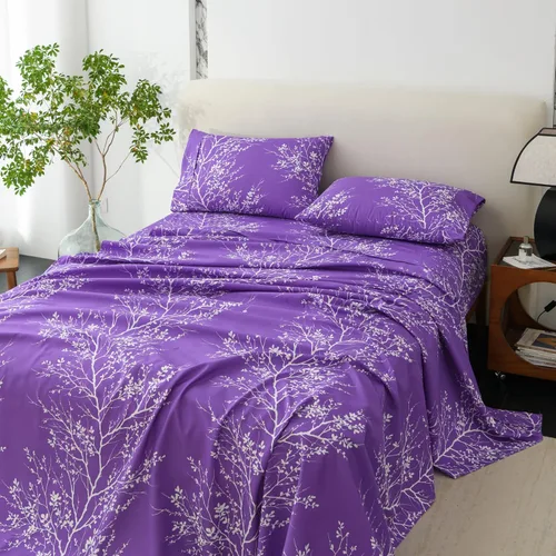 Miniatura 23 de Spirit Linen - Juego de sábanas de microfibra pura de poliéster de 3 piezas, sábanas de tamaño individual para todas las estaciones