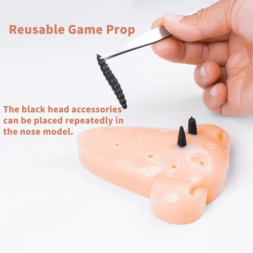 Miniatura 4 de Divertido juego de juguetes para aliviar el estrés con espinillas en la nariz para aliviar el estrés, juguetes novedosos para regalar