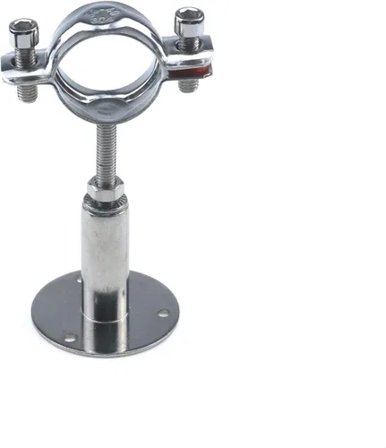 Miniatura 3 de Quluxe 2 soportes de tubo de montaje en pared de acero inoxidable para montaje en techo, soporte de tubo ajustable para tubo de 1-1/2 pulgadas