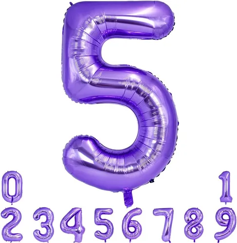 Miniatura 28 de TONIFUL 40 Inch Pastel Blue Number 8 Foil Balloons Large Mylar Foil Digital 8 Balloons for 8th Birthday, Gender Neutral Party, Baby Shower, Oro rosa