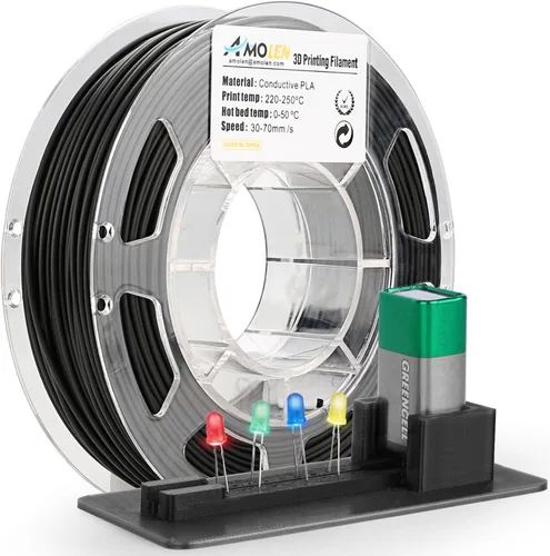 Miniatura 12 de AMOLEN - Filamento para impresora 3D PLA, filamento PLA de alta velocidad de 600 mm/s de 1.75 mm, color blanco hueso (beige arena), 1 kg/2.2 lb