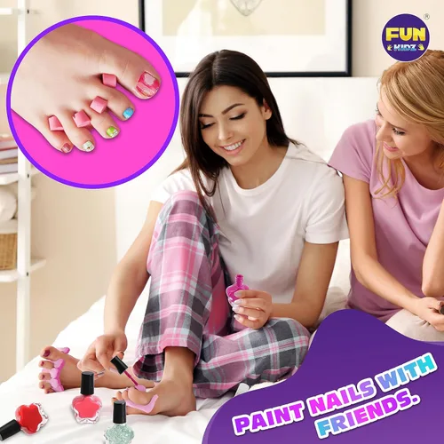 Miniatura 8 de Funkidz - Kit de spa de pies para niñas, kit de pedicura para niñas, tamaño 17.91 pulgadas de ancho x 12.4 pulgadas de largo, incluye inflador