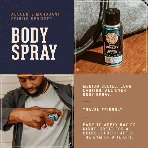 Miniatura 2 de 18.21 Man Made Men's Spirits Spritzer, 3.4 oz. - Spray corporal de larga duración con aromas masculinos - Regalos para él