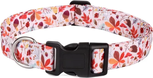 Miniatura 5 de Collar de perro, collar ajustable para perros pequeños, medianos y grandes, lindo collar de cachorro para perros machos y hembras, bonito diseño