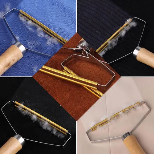 Miniatura 5 de 2 unidades de removedor de pelo de mascotas, removedor de pelusa portátil, herramienta de cepillo reutilizable para ropa, afeitadora portátil para 2