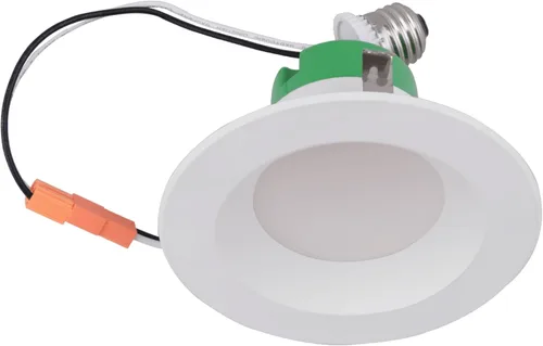 Goodlite Foco descendente redondo LED de 4 pulgadas, 10 W (85 W igual), 850 lúmenes, 5CCT seleccionable 2700K-3000K-3500K-4100K-5000K, CRI90, Blanco