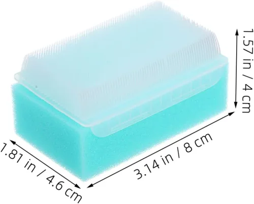 Miniatura 2 de 2 cepillos sensoriales de masaje terapéutico para niños, niñas y adultos, material de esponja seguro para calmar experiencias sensoriales y rutina
