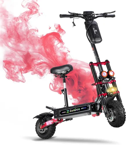Adult Electric Scooter 55MPH Fast 6000W Dual Motors 60 Miles Long Range Off Road All Terrain Oil Hydraulic Brake Dual Suspension Sports ZonDoo ZO03
