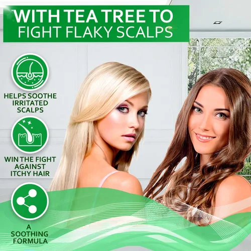 Miniatura 5 de BELLISSO Juego de champú y acondicionador de aceite de árbol de té y aceite de árbol de té, máscara para el cabello y aceite de árbol de té suero