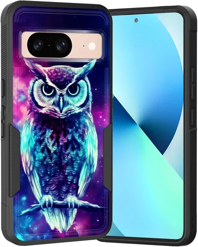 Miniatura 61 de Funda para Pixel 6A, Híbrida de Doble Capa de Servicio Pesado Resistente a Prueba de Golpes PC Duro + Funda Protectora de Silicona Suave para Google
