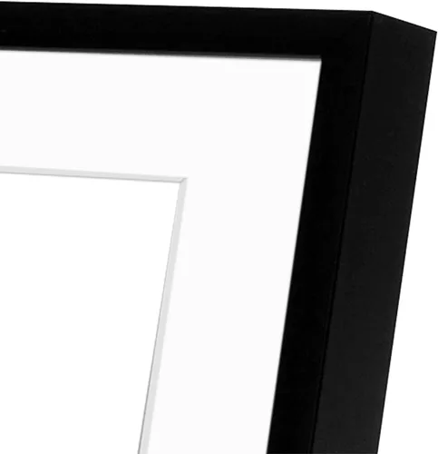 Miniatura 3 de Frametory, Portarretratos de aluminio negro de 5 x 7 pulgadas, juego de 2, ideal para mostrar fotos de 4 x 6 con paspartú o de 5 x 7 pulgadas sin