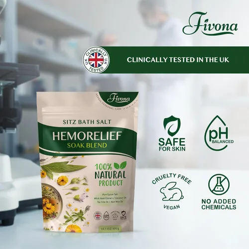 Miniatura 2 de Tratamiento de hemorroides Sitz Bath Salt – Mezcla de remojo natural de sal de Epsom con aceites esenciales, recuperación posparto y alivio