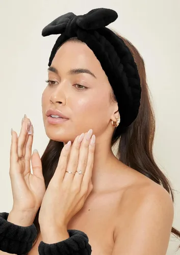 Miniatura 4 de 6 diademas de spa, muñequeras para lavar la cara, muñequeras para lavar la cara, muñequeras para el cabello, para mujeres y niñas, maquillaje