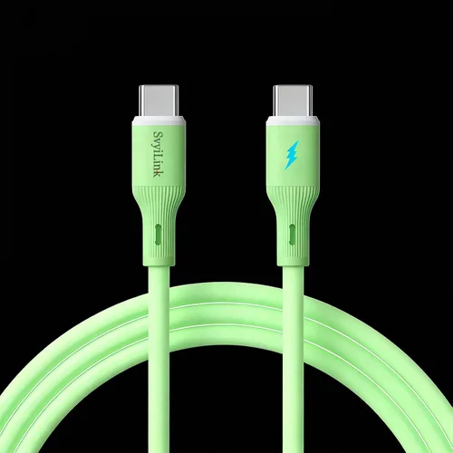 Miniatura 28 de Cable USB PD cargador rápido iluminado (USB 4 en 1 azul), soporta transferencia de datos, se puede utilizar como luz nocturna, longitud del cable