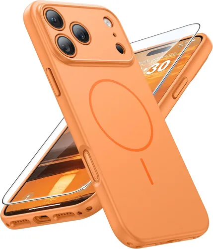 Miniatura 65 de FNTCASE Funda para iPhone 14 Pro Max color azul: [compatible con Magsafe] Funda magnética mate sólida con [protección completa de la cámara]