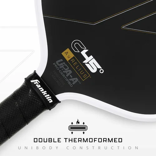 Miniatura 2 de Franklin Sports Paletas profesionales de Pickleball – Serie de fibra de carbono C45 - Aprobadas oficialmente por USAP + UPA – Diseño para jugadores