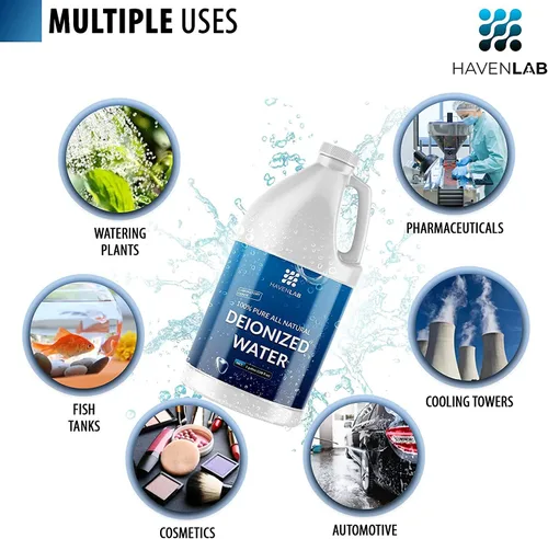 Miniatura 4 de Agua desionizada - Desmineralizado (1 galón) Purificación Suavizante para lavado y limpieza, refrigeración por batería automotriz, equipos
