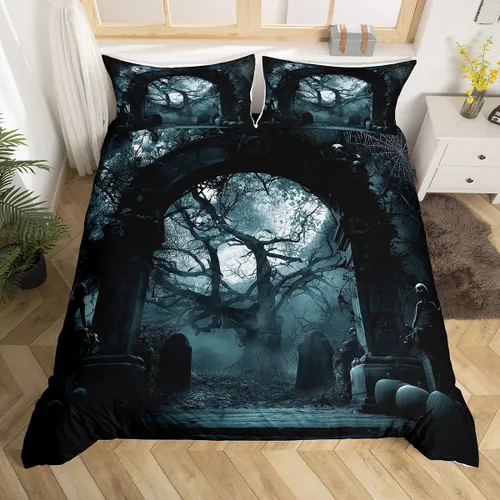 Miniatura 11 de Erosebridal Funda de edredón de leopardo, guepardo, funda de edredón de animales de sabana africana, juego de ropa de cama con estampado de leopardo