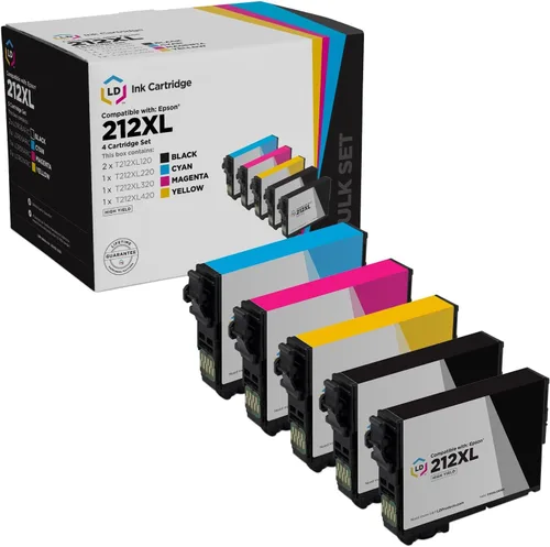 Miniatura 14 de LD Productos remanufacturados Reemplazos para Epson 212xl Cartucho de tinta T212XL 212 XL T212XL120 Alto rendimiento para uso en Workforce XP-4100