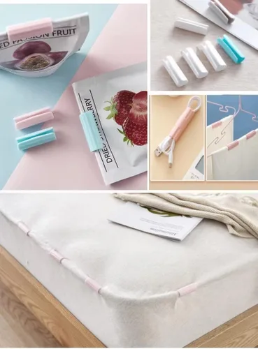 Miniatura 4 de Fibroxify Sujetadores para sábanas mantienen las sábanas cómodas (10 piezas, blanco)