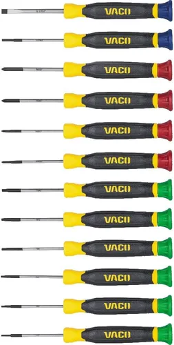 Miniatura 11 de VACO VAC7082 - Juego de destornilladores de 8 piezas, versátiles Phillips y destornilladores ranurados, cuchillas de precisión grabadas con láser
