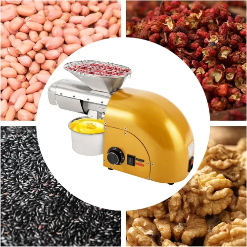 Miniatura 7 de Máquina de prensa de aceite de 1800 W, prensa en frío y caliente, extractor automático de aceite eléctrico para el hogar, aguacate, coco, lino, Oro