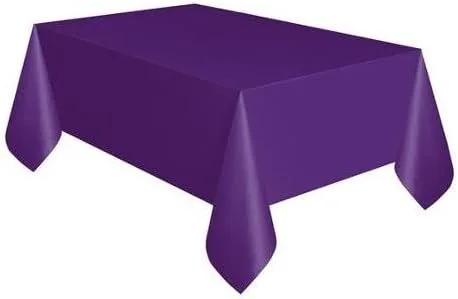 Miniatura 10 de Mantel rectangular de plástico sólido transparente (54 x 108 pulgadas), 1 unidad, diseño elegante y calidad premium, ideal para fiestas, eventos