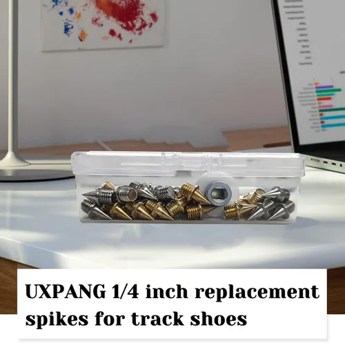 Miniatura 4 de Los picos de pista están hechos de acero y en forma de pirámide de 1/4 pulgadas, son un repuesto de pinchos desgastados para Sprint, Cross Country