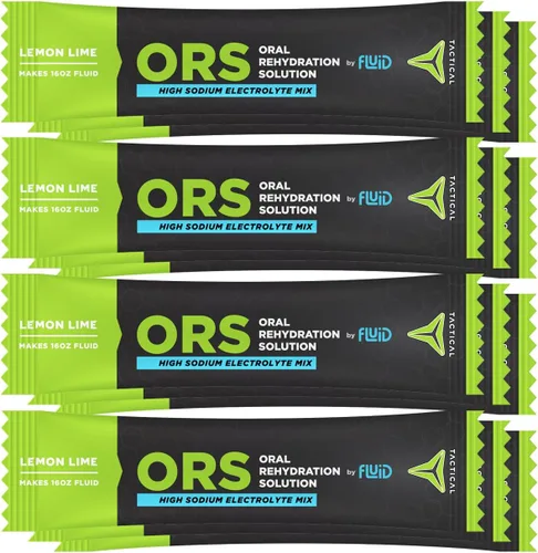 Miniatura 13 de Fluid Tactical - ORS (solución de rehidratación oral), se recupera más rápido, electrolitos de deshidratación extrema, paquete de 12 (Fruit Punch)