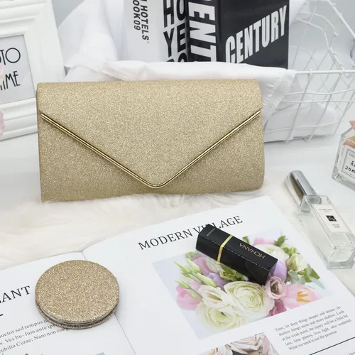 Miniatura 2 de Labair - Bolso de mano brillante para mujer Bolso para noche con purpurina Bolsas para bodas y fiestas